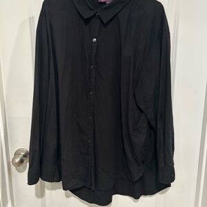 Gloria Vanderbilt Elegant Black Blouse